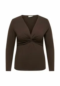 Блузка карлотуса Only Carmakoma, Coffee Bean