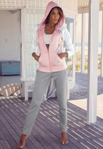 Толстовка Bench Zip-up sweatshirt, Rosa Weiß/Light Pink