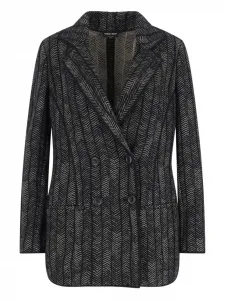 Двубортный пиджак GIORGIO ARMANI, черный