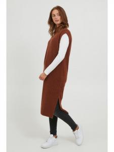 Платье BYNORA, свободного кроя, цвета Бренди Браун Меланж b. young