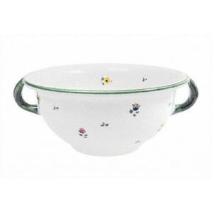 Чаша с россыпью цветов с ручкой 25 см Gmundner Keramik, красочный