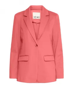 Элегантный пиджак цвета ягод падуба Ichi, розовый