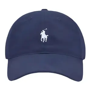 Polo Ralph Lauren Хлопковая бейсболка мужская синяя, Navy Blue
