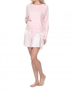 Свитшот Becca с длинными рукавами и полуукороченным принтом в цвете Blush PJ Harlow, красный