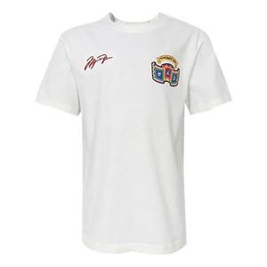 Футболка 'chinese new year' casual sports crew neck tee men's white Air Jordan, белый