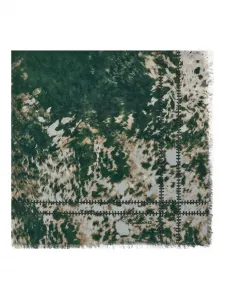 Шарф с принтом Appaloosa Roberto Cavalli, зеленый