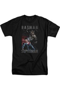 Футболка с коротким рукавом Batman V Superman Hero Split для взрослых Gildan, черный