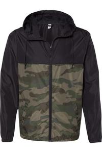 Independent Trading Co. Легкая ветровка с застежкой-молнией, цвет black/ forest camo