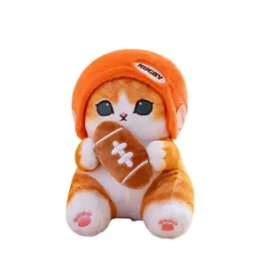 Милые спортивные кошачьи куклы плюшевые куклы высота 25 см OU DI PIG