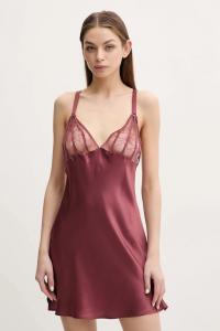 Шелковая ночная сорочка Chantelle, бордовый