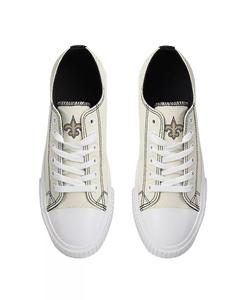 Женские кремовые туфли New Orleans Saints Low Top Canvas FOCO
