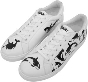 Кроссовки DOGO Casual для мужчин- веганские кожаные и уникальные кроссовки для ходьбы для мужчин, Flowing Orca