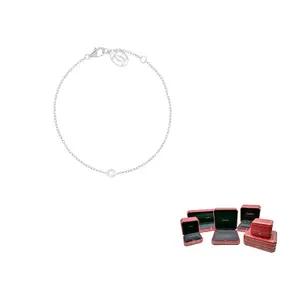 Cartier 1990 2000s 18K White Gold Diamond D'Amour Bracelet