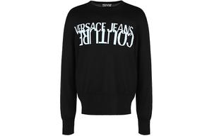 VERSACE JEANS COUTURE Трикотажный свитер мужской черный