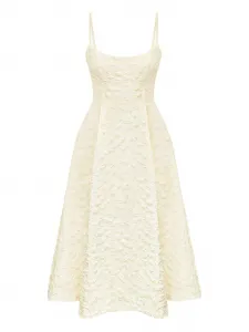 Жаккардовое платье миди Post Meridiem, желтый