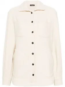 Куртка-рубашка на пуговицах Kiton, нейтральный