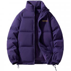 Пуховик Unisex Stand Collar утепленный стеганый WARRIOR, темно-фиолетовый