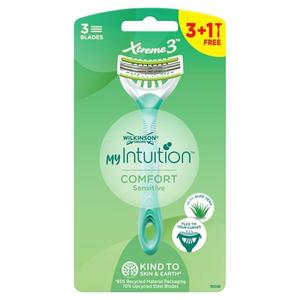 Одноразовые бритвы для женщин 4 шт. Wilkinson,My Intuition Xtreme3 ​​Comfort Sensitive