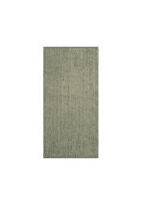 Двухцветные полосатые полотенца 480 field - 34 Cawö, зелёные