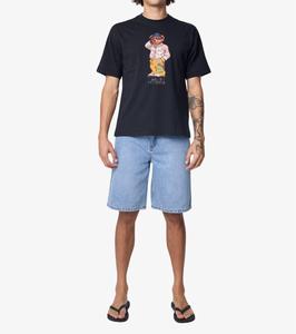 MARKET Футболка Folk Fitted Bear в пиратском черном цвете