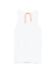 Топ из джерси Nº21, белый