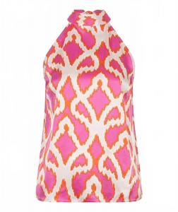 Топ с халтер-воротником розового цвета Esqualo, розовый