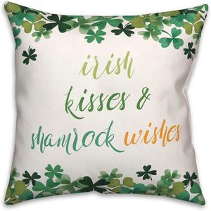 Creative Products Декоративная подушка Irish Kisses Shamrock Wishes Irish Kisses Sh