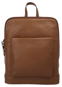 Городской рюкзак X-Zone "RFID", натуральная кожа, цвет Cognac