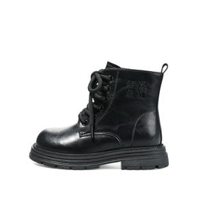 Антискользящие и износостойкие утепленные высокие детские ботинки Kids' ST&SAT, черный