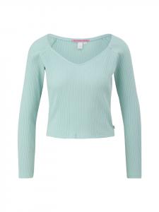 QS Лонгслив цвета 6092_океанской зелени