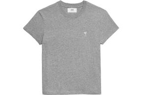 Футболка с вышитым логотипом Ami Paris AMIPARIS, серый