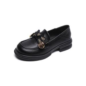 Лоферы женские QITUMAUL, Black[Platform Height Increasing 3.5Cm]