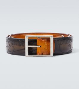 Кожаный ремень Berluti, Ice Gold+Nerolegno