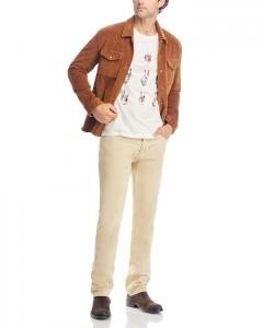 Хлопковая футболка с рисунком «Мир мира» John Varvatos, белый