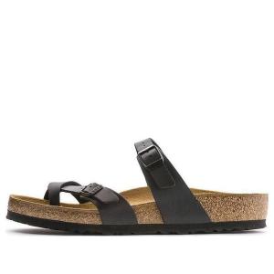 Тапочки mayari birko-flor narrow fit 'black' Birkenstock, черный