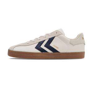 Низкие мужские кроссовки для скейтбординга цвета экрю Hummel, Ecru/Dark Blue