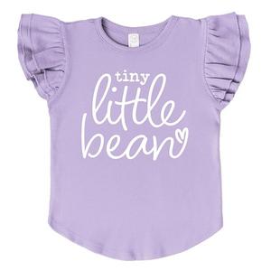Футболка с рукавами-крылышками Tiny little bean The Juniper Shop, Lavender