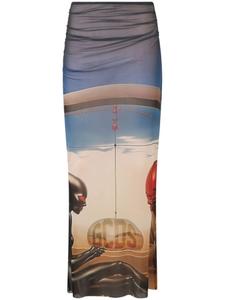 Юбка из тюля GCDS Creatures, синий