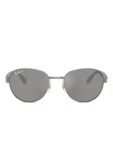 Солнцезащитные очки в круглой оправе Ray-Ban, серебряный