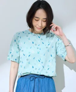 Футболка-туника с принтом