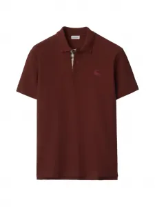 Хлопковое поло BURBERRY, красный