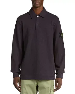 Рубашка-Поло с длинным рукавом Stone Island, синий