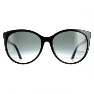 Круглые женские блестящие серые градиентные gg0729sa Gucci, черный