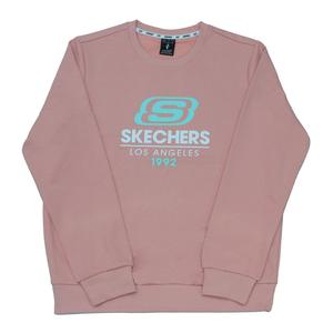 Skechers Свитшот Unisex Pink Crew Neck Moderate