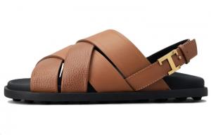 Сандалии TOD'S на тонких бретелях с открытой пяткой из кожи