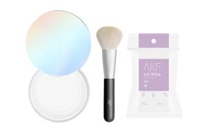 Набор косметики для женщин AKF, 01 светло-Mist Transparent+Loose Power Brush *1+Cotton Pad *1