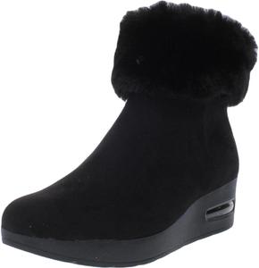 Женские ботильоны на танкетке DKNY, Black Microsuede Abri