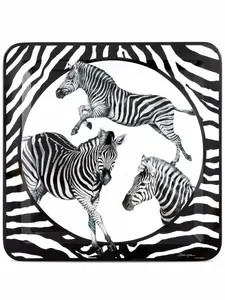 Поднос с принтом, 60х60 см, Dolce & Gabbana, белый