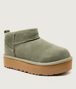 Ультраминиатюрные зимние ботинки Ugg, зеленый