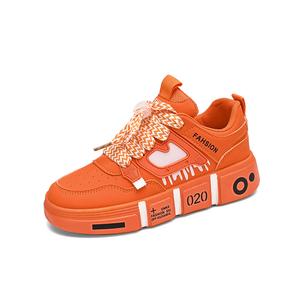 Износостойкие, легкие, амортизирующие, дышащие, нескользящие, детские, подростковые кроссовки для скейтбординга Wooden Rabbit, белый/серый